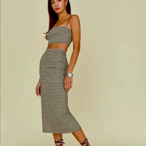 Reformation Callista Knit Two Piece NWT